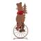 Glitzhome® 32" Metal Snowman Riding Bike Porch Décor